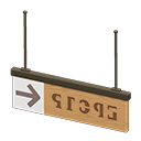 Hanging Guide Sign Animal Crossing New Horizons | ACNH Items - Nookmall