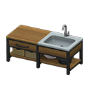 Ironwood Kitchenette Animal Crossing New Horizons | ACNH Critter - Nookmall