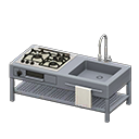 Open-Frame Kitchen Animal Crossing New Horizons | ACNH Critter - Nookmall