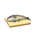 Carp On A Cutting Board Animal Crossing New Horizons | ACNH Critter - Nookmall