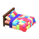Patchwork Bed Animal Crossing New Horizons | ACNH Critter - Nookmall