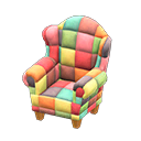 Patchwork Chair Animal Crossing New Horizons | ACNH Critter - Nookmall