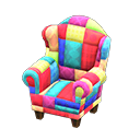 Patchwork Chair Animal Crossing New Horizons | ACNH Critter - Nookmall