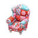 Patchwork Chair Animal Crossing New Horizons | ACNH Critter - Nookmall