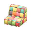 Patchwork Sofa Chair Animal Crossing New Horizons | ACNH Critter - Nookmall