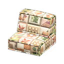 Patchwork Sofa Chair Animal Crossing New Horizons | ACNH Critter - Nookmall