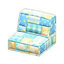 Patchwork Sofa Chair Animal Crossing New Horizons | ACNH Critter - Nookmall