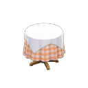 Small Covered Round Table Animal Crossing New Horizons | ACNH Critter - Nookmall