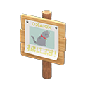 Plain Wooden Shop Sign Animal Crossing New Horizons | ACNH Critter - Nookmall
