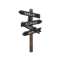 Destinations Signpost Animal Crossing New Horizons | ACNH Critter - Nookmall