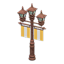 Street Lamp With Banners Animal Crossing New Horizons | ACNH Critter - Nookmall