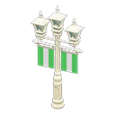 Street Lamp With Banners Animal Crossing New Horizons | ACNH Critter - Nookmall