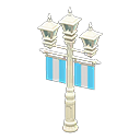 Street Lamp With Banners Animal Crossing New Horizons | ACNH Critter - Nookmall