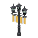 Street Lamp With Banners Animal Crossing New Horizons | ACNH Critter - Nookmall