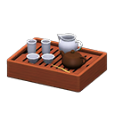 Traditional Tea Set Animal Crossing New Horizons | ACNH Critter - Nookmall