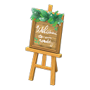 Wedding Welcome Board Animal Crossing New Horizons | ACNH Critter - Nookmall