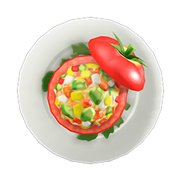 Buy Salad-Stuffed Tomato DIY Animal Crossing New Horizons | ACNH Items - Nookmall
