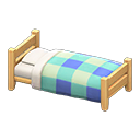 Wooden Simple Bed Animal Crossing New Horizons | ACNH Critter - Nookmall