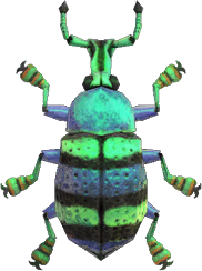 Blue Weevil Beetle Animal Crossing New Horizons | ACNH Critter - Nookmall