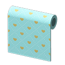 Blue Heart-Pattern Wall Animal Crossing New Horizons ACNH – Nook Mall