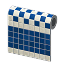 Blue Two-Toned Tile Wall Animal Crossing New Horizons ACNH – Nook Mall