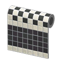 Black Two-Toned Tile Wall Animal Crossing New Horizons ACNH – Nook Mall