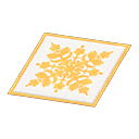 Yellow Hawaiian Quilt Rug Animal Crossing New Horizons | ACNH Items - Nookmall