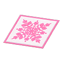 Pink Hawaiian Quilt Rug Animal Crossing New Horizons | ACNH Items - Nookmall
