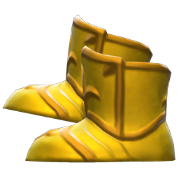 Gold-Armor Shoes Animal Crossing New Horizons | ACNH Items - Nookmall