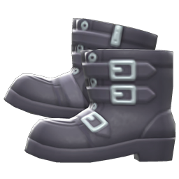 Visual-Punk Boots Animal Crossing New Horizons | ACNH Items - Nookmall