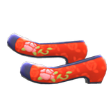 Traditional Flower Shoes Animal Crossing New Horizons | ACNH Items - Nookmall