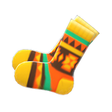 Geometric-Print Socks Animal Crossing New Horizons | ACNH Items - Nookmall