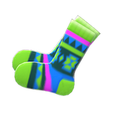 Geometric-Print Socks Animal Crossing New Horizons | ACNH Items - Nookmall