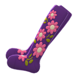 Embroidered-Flower Tights Animal Crossing New Horizons | ACNH Items - Nookmall