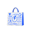 Electronics-Store Paper Bag Animal Crossing New Horizons | ACNH Items - Nookmall