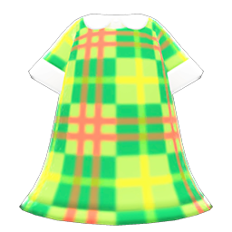 Lively Plaid Dress Animal Crossing New Horizons | ACNH Items - Nookmall