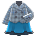 Peacoat-And-Skirt Combo Animal Crossing New Horizons | ACNH Items - Nookmall