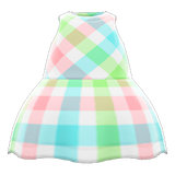 Plaid-Print Dress Animal Crossing New Horizons | ACNH Items - Nookmall