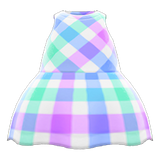 Plaid-Print Dress Animal Crossing New Horizons | ACNH Items - Nookmall