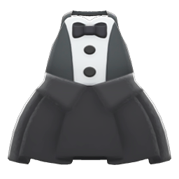 Chic Tuxedo Dress Animal Crossing New Horizons | ACNH Items - Nookmall
