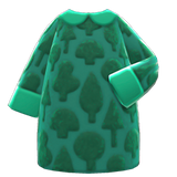 Forest-Print Dress Animal Crossing New Horizons | ACNH Items - Nookmall