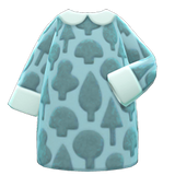 Forest-Print Dress Animal Crossing New Horizons | ACNH Items - Nookmall
