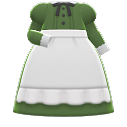 Full-Length Maid Gown Animal Crossing New Horizons | ACNH Items - Nookmall