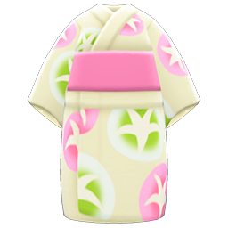 Morning-Glory Yukata Animal Crossing New Horizons | ACNH Items - Nookmall