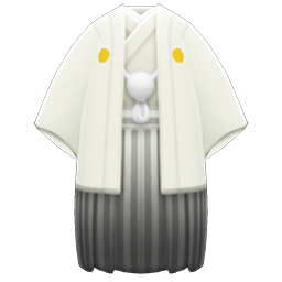 White Hakama With Crest