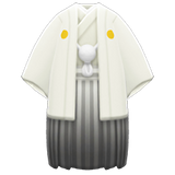 White Hakama With Crest Animal Crossing New Horizons | ACNH Items - Nookmall