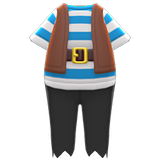 Pirate Outfit Animal Crossing New Horizons | ACNH Items - Nookmall