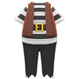 Pirate Outfit Animal Crossing New Horizons | ACNH Items - Nookmall