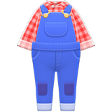 Farmer Overalls Animal Crossing New Horizons | ACNH Items - Nookmall