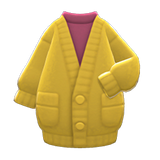 Long Chenille Cardigan Animal Crossing New Horizons | ACNH Items - Nookmall